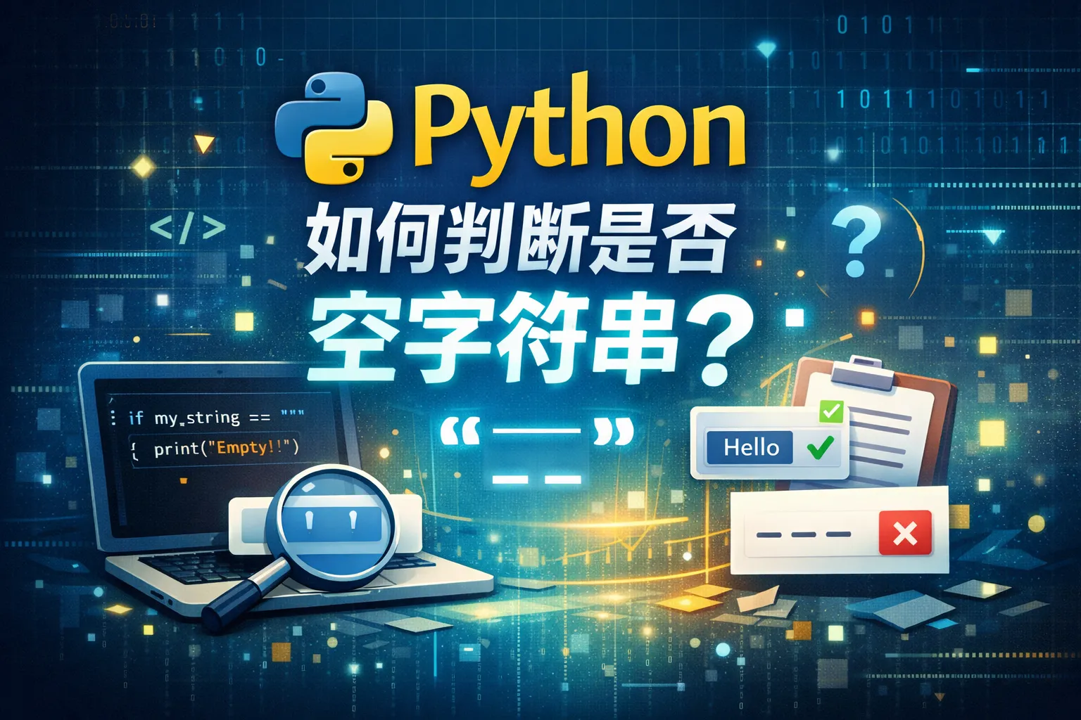 python如何判断是否空字符串