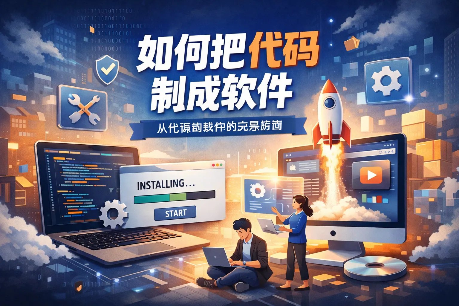 如何把代码制成软件