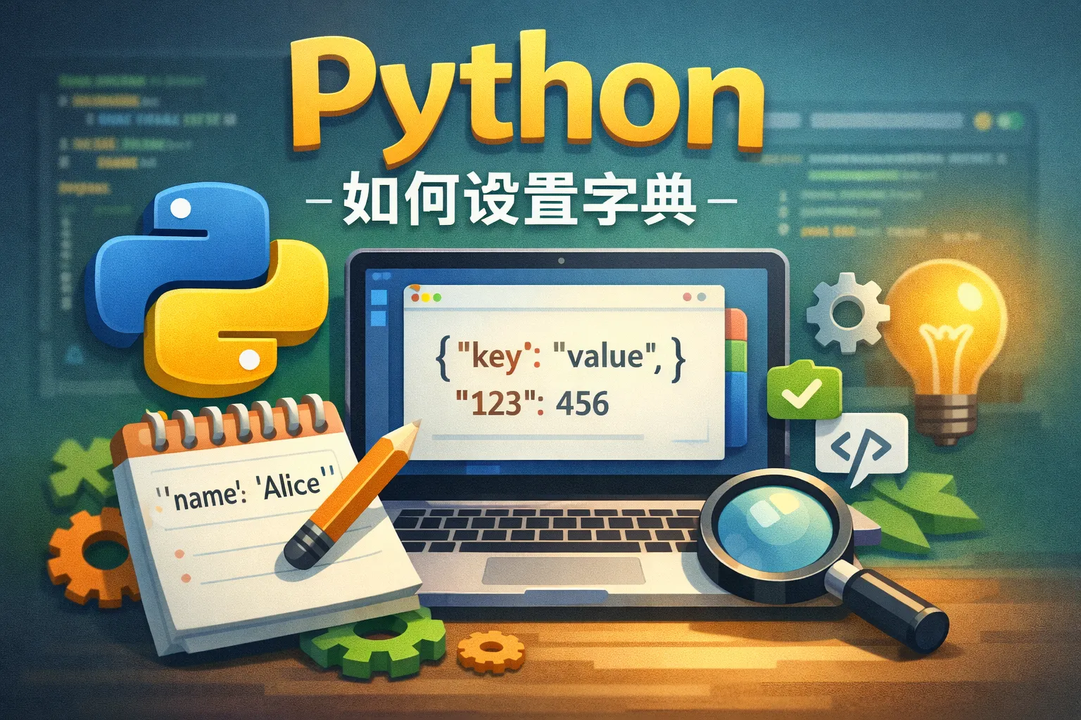 python如何设置字典的