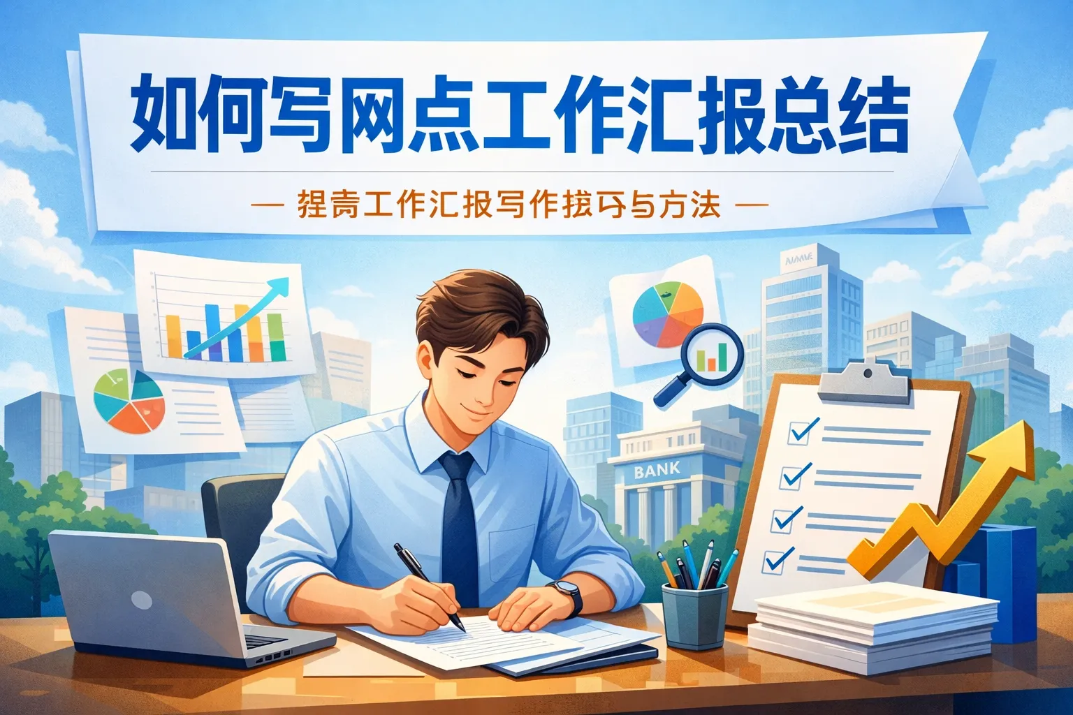 如何写网点工作汇报总结