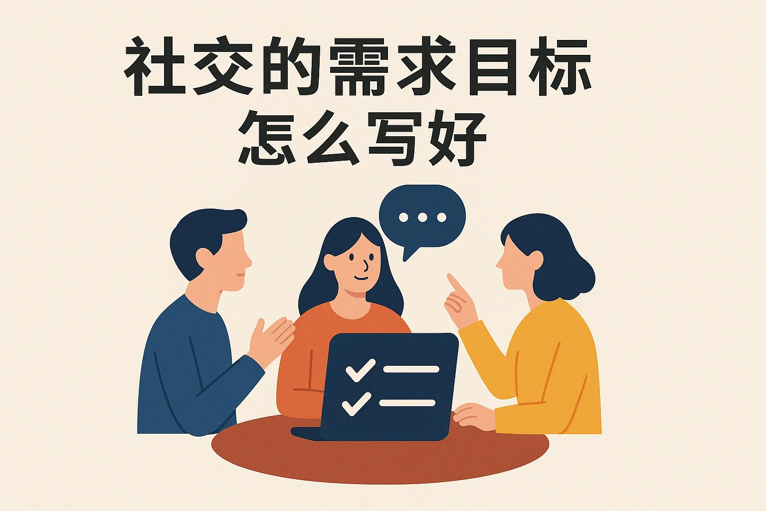 社交的需求目标怎么写好