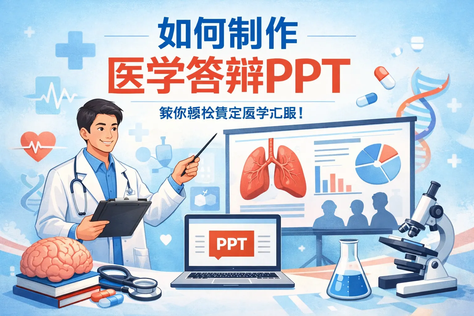 如何制作医学答辩ppt
