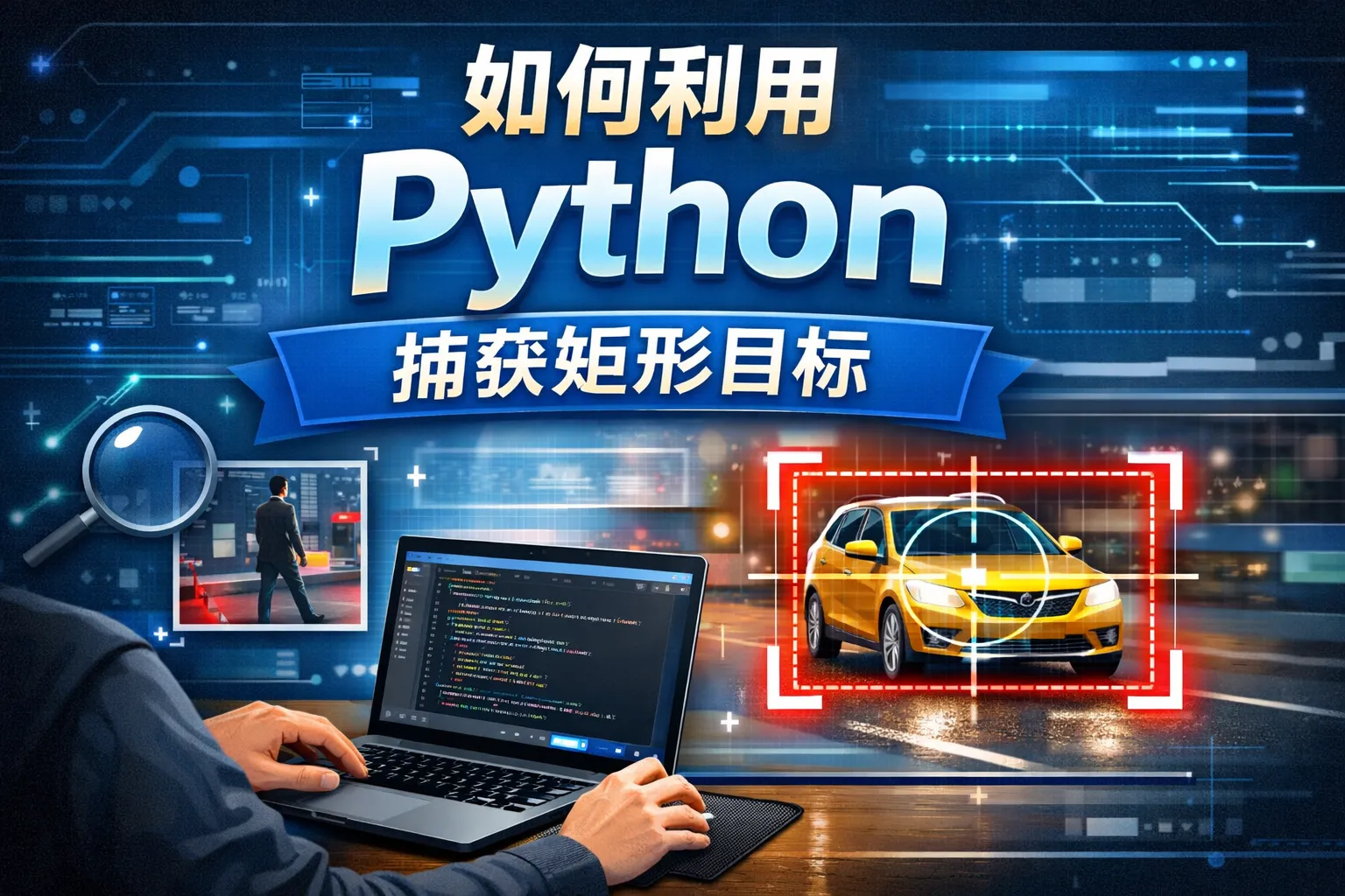 如何利用python捕获矩形目标