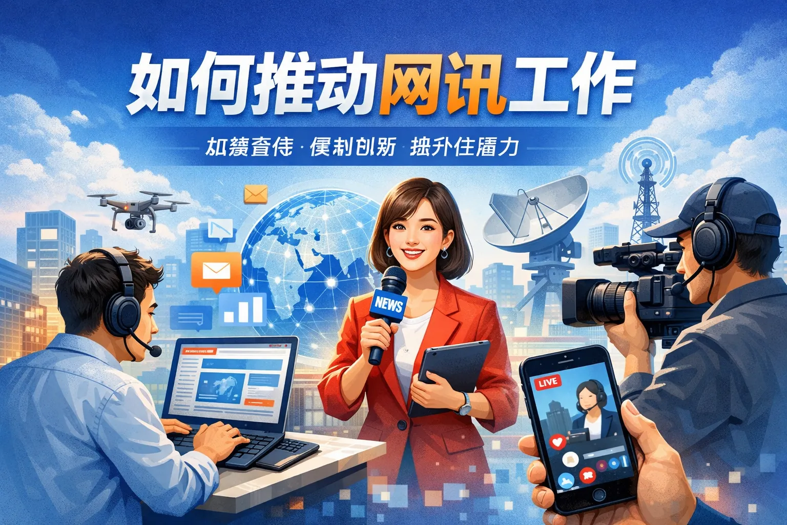 如何推动网讯工作