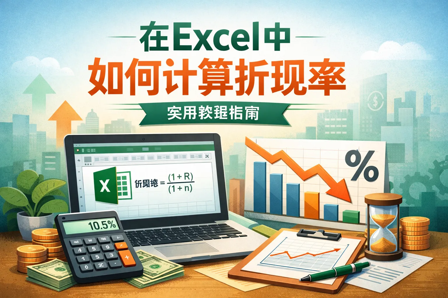 在excel中如何计算折现率