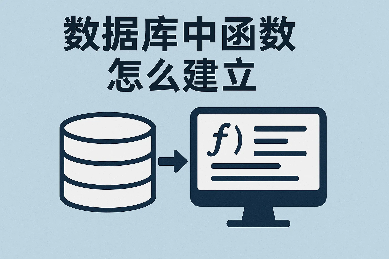 数据库中函数怎么建立