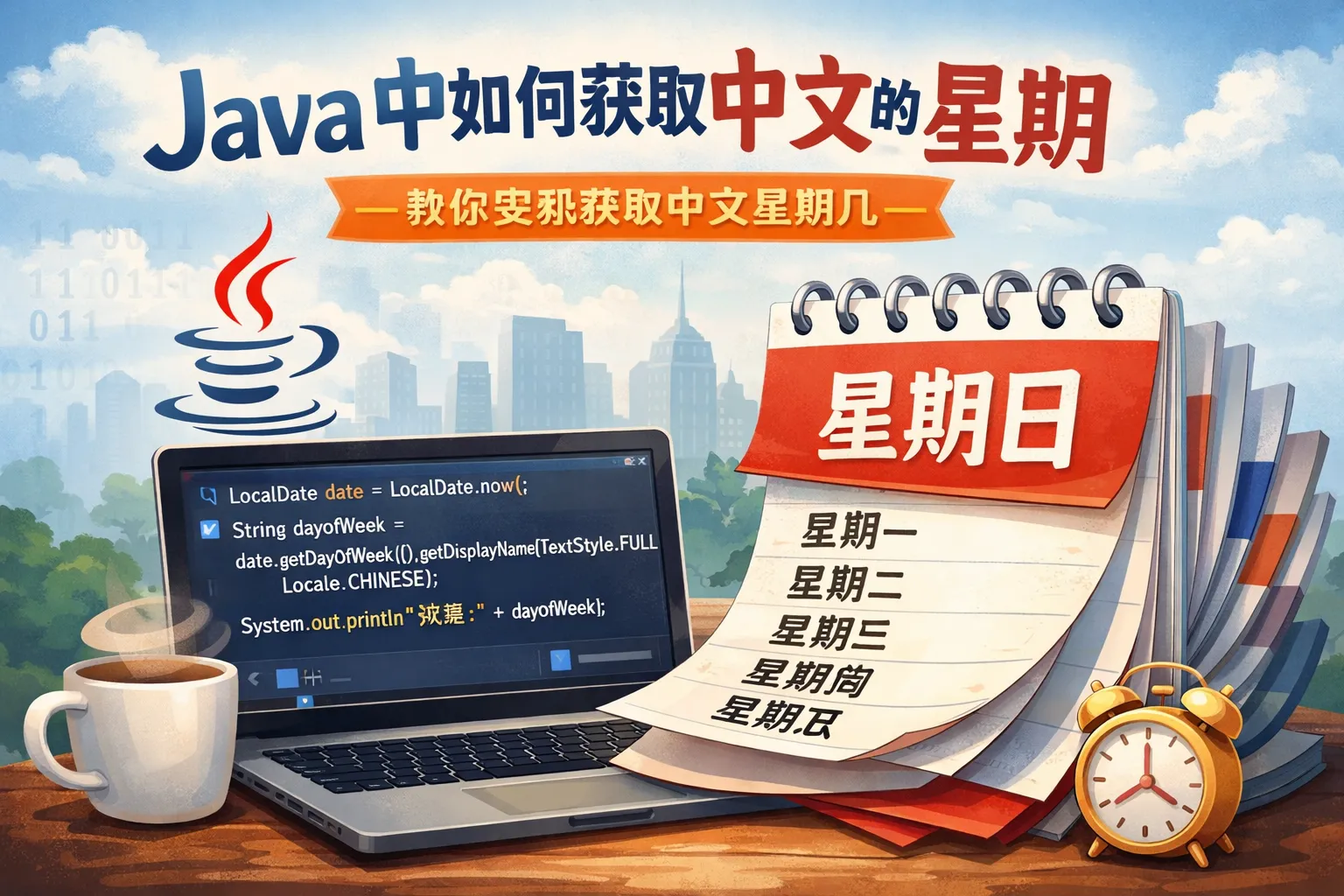 java中如何获取中文的星期