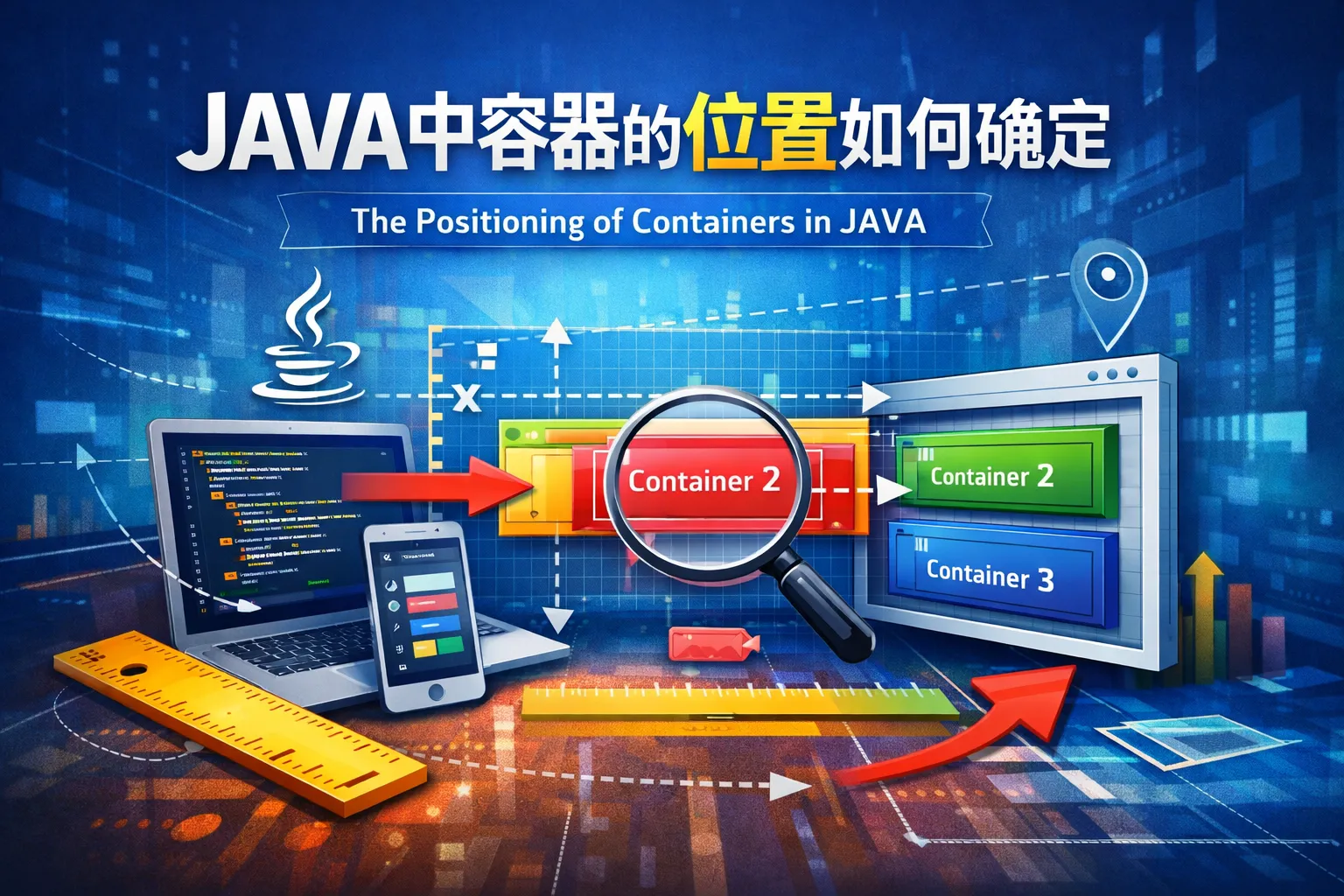 JAVA中容器的位置如何确定