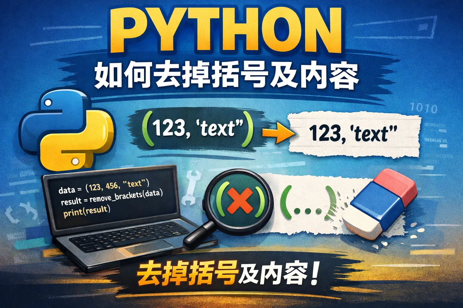 python如何去掉括号及内容