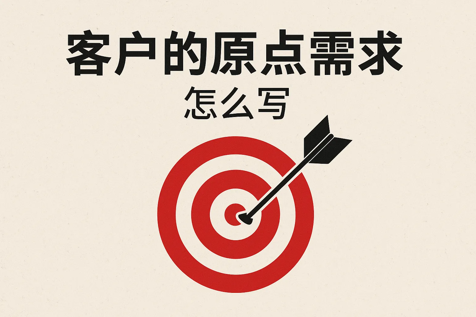 客户的原点需求怎么写