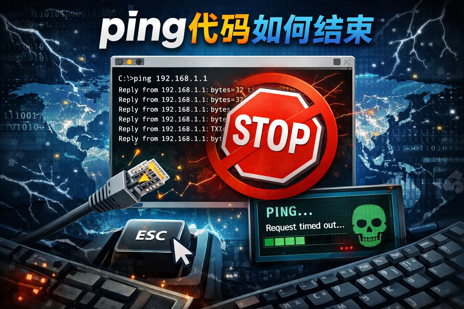 ping代码如何结束