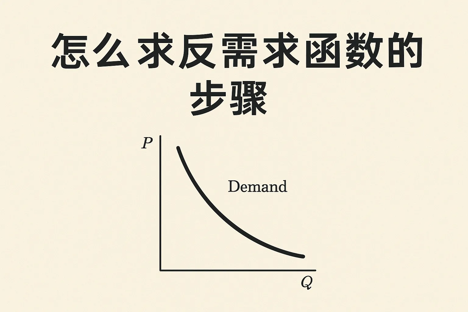 怎么求反需求函数的步骤