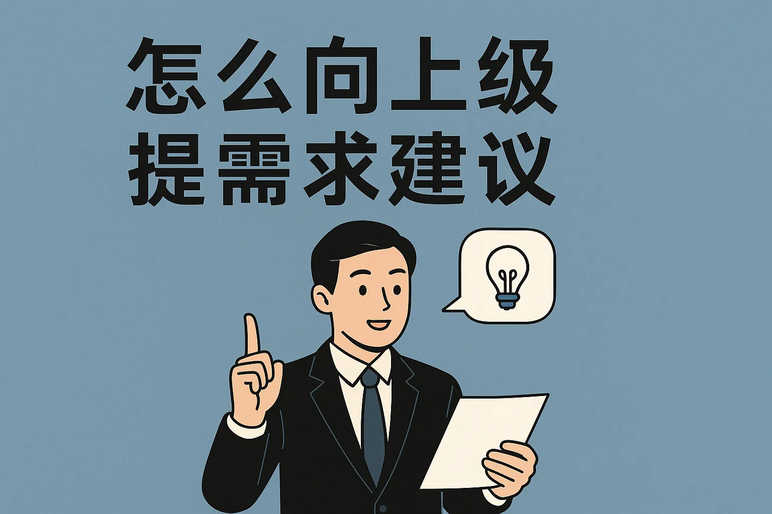 怎么向上级提需求建议