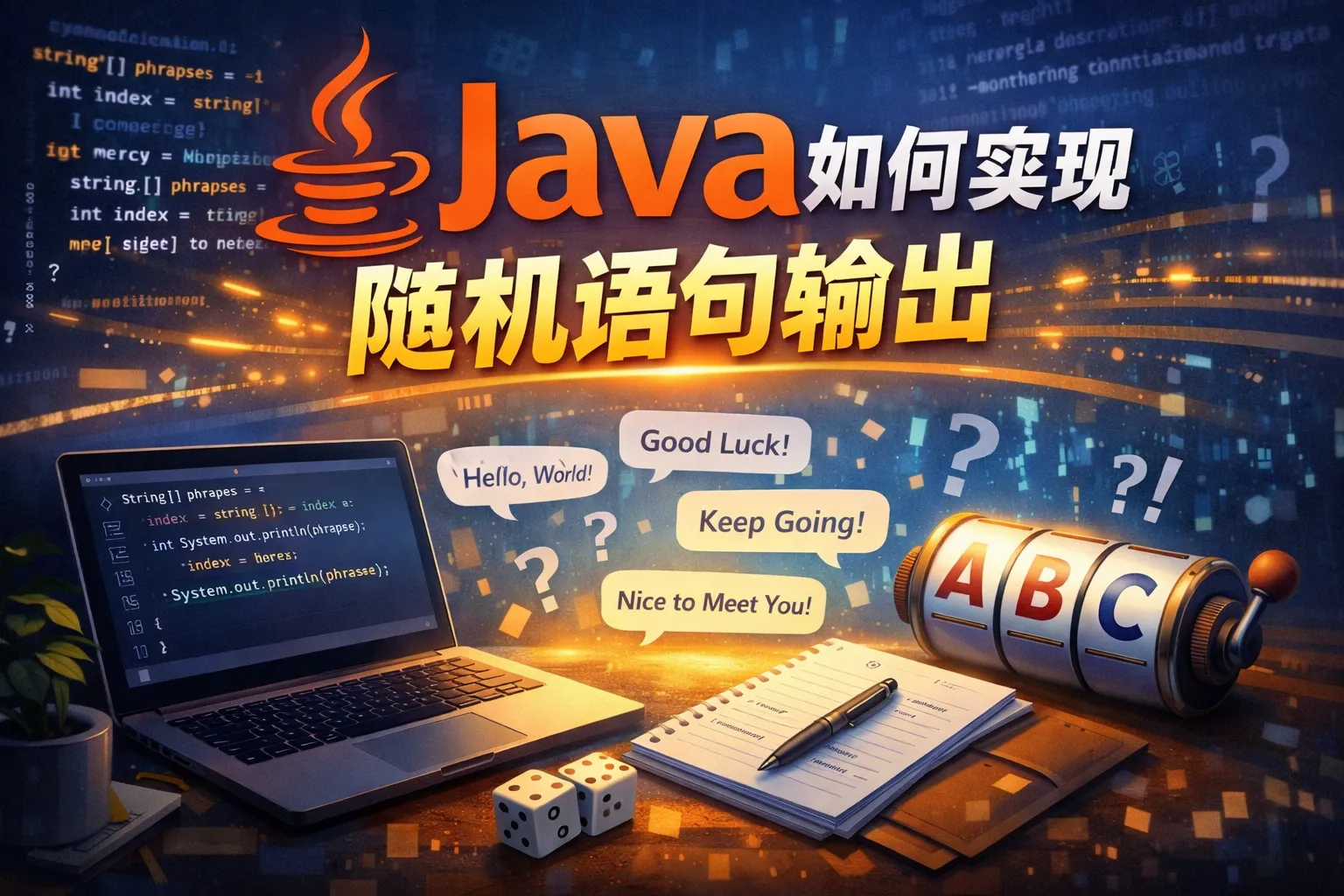 java如何实现随机语句输出