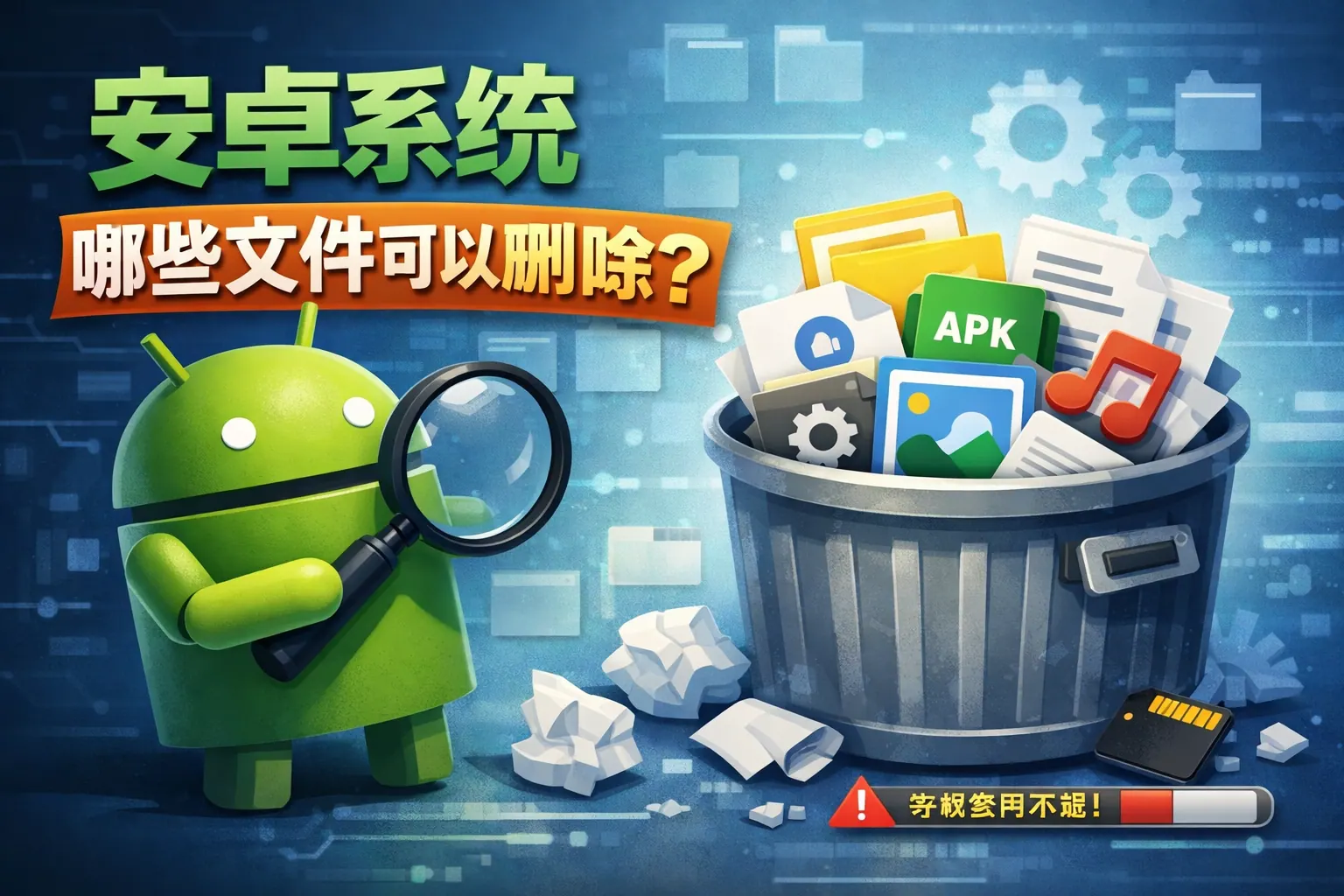 安卓系统哪些文件可以删除