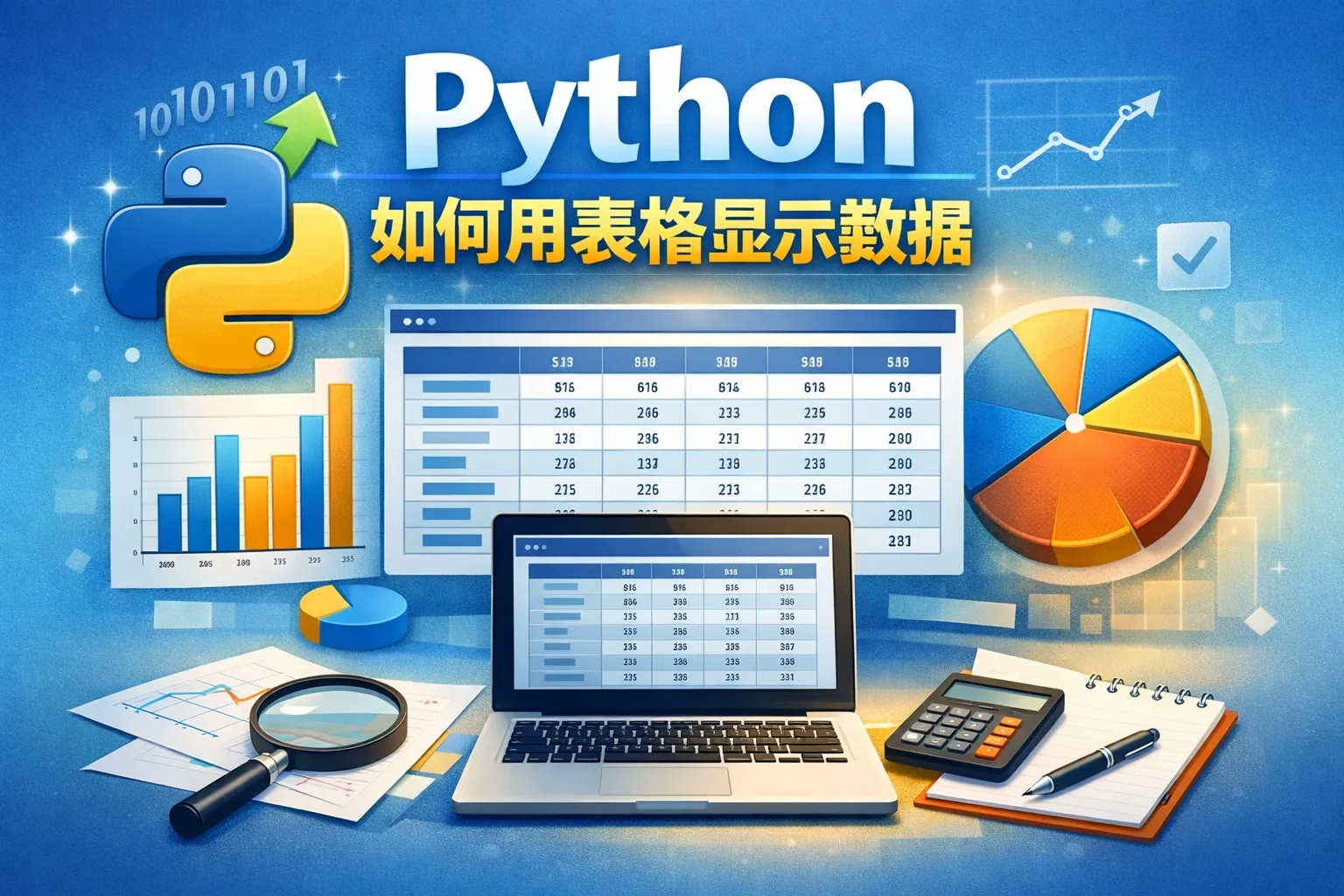 python如何用表格显示数据