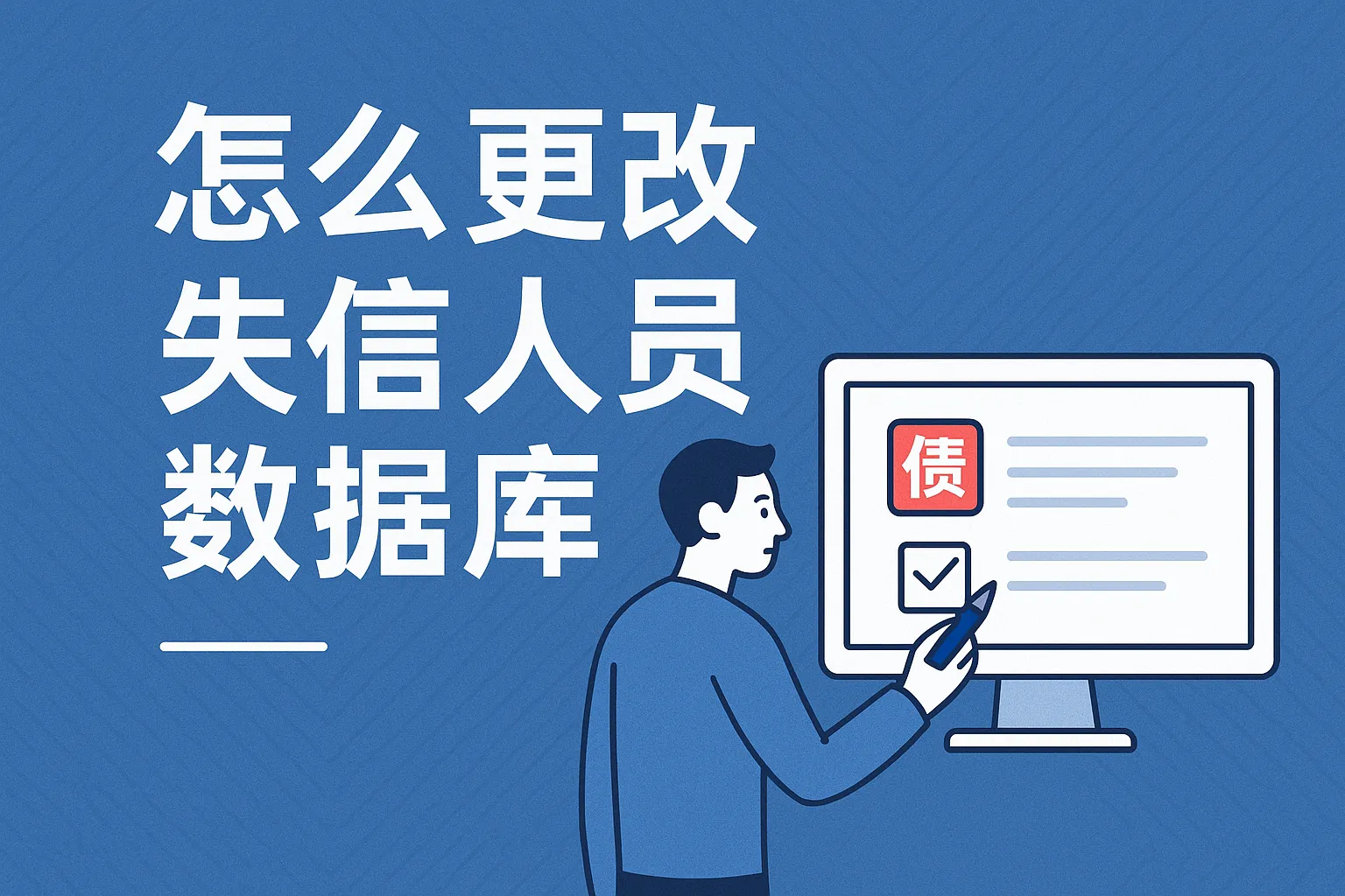 怎么更改失信人员数据库
