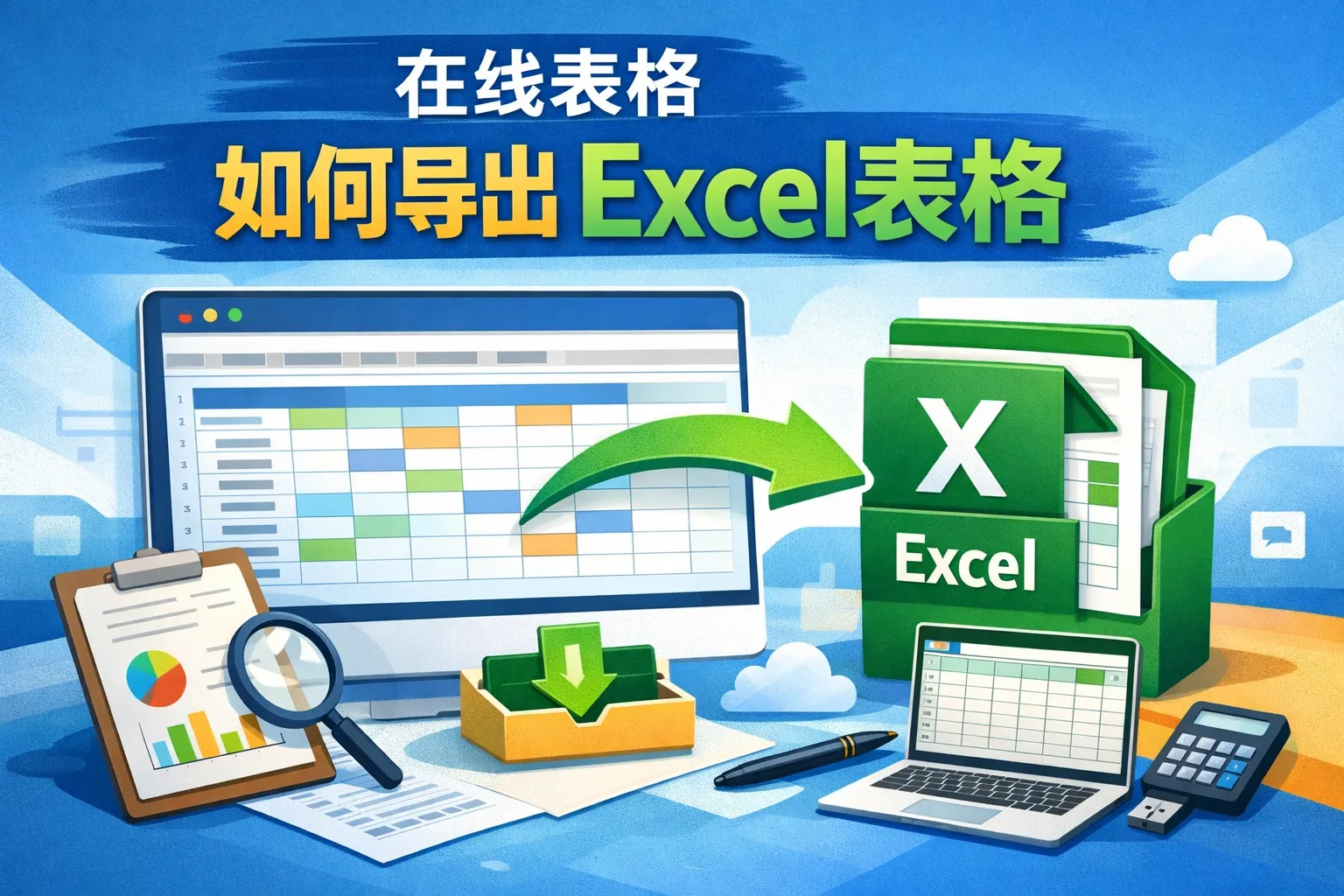 在线表格如何导出excel表格