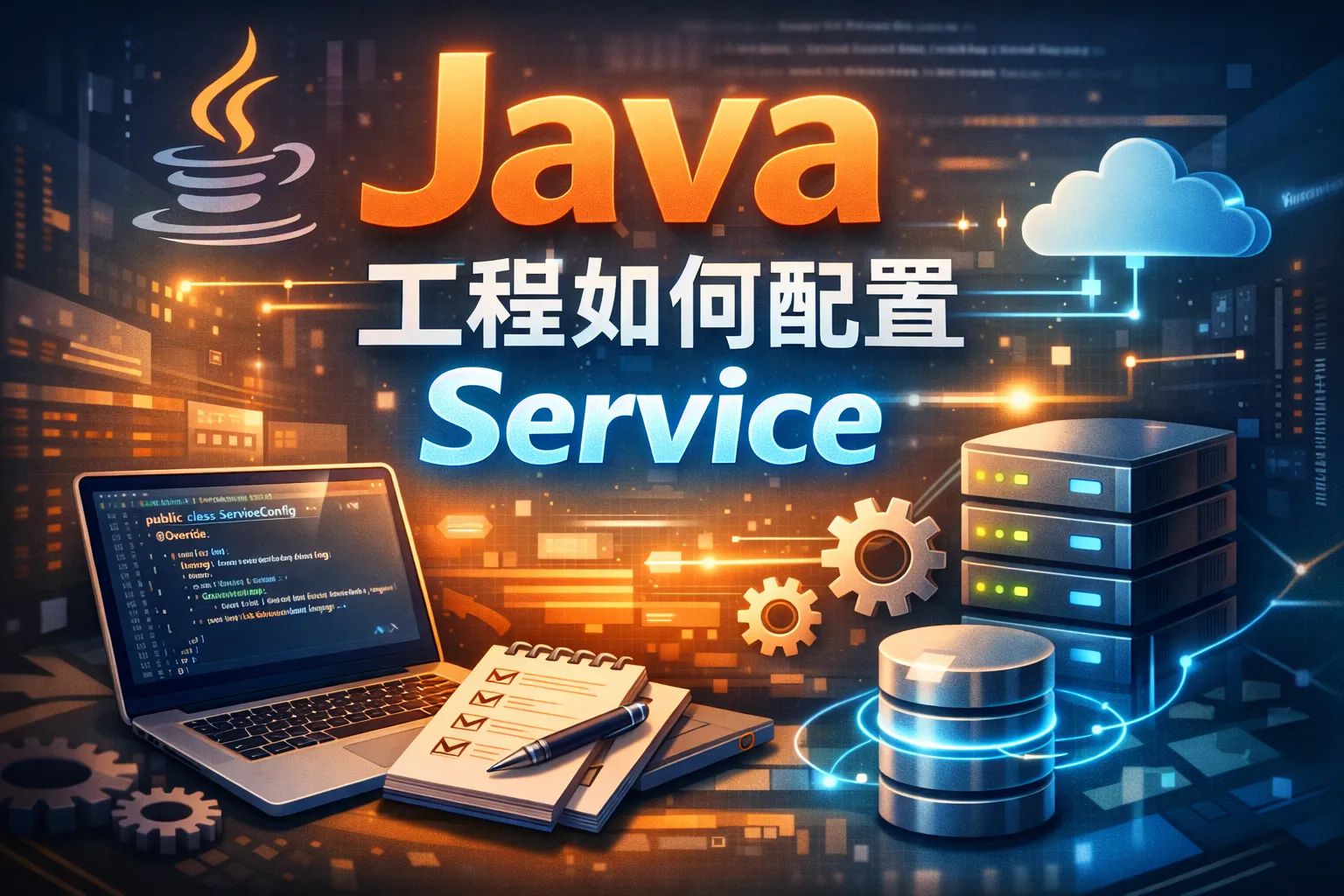 java工程如何配置service
