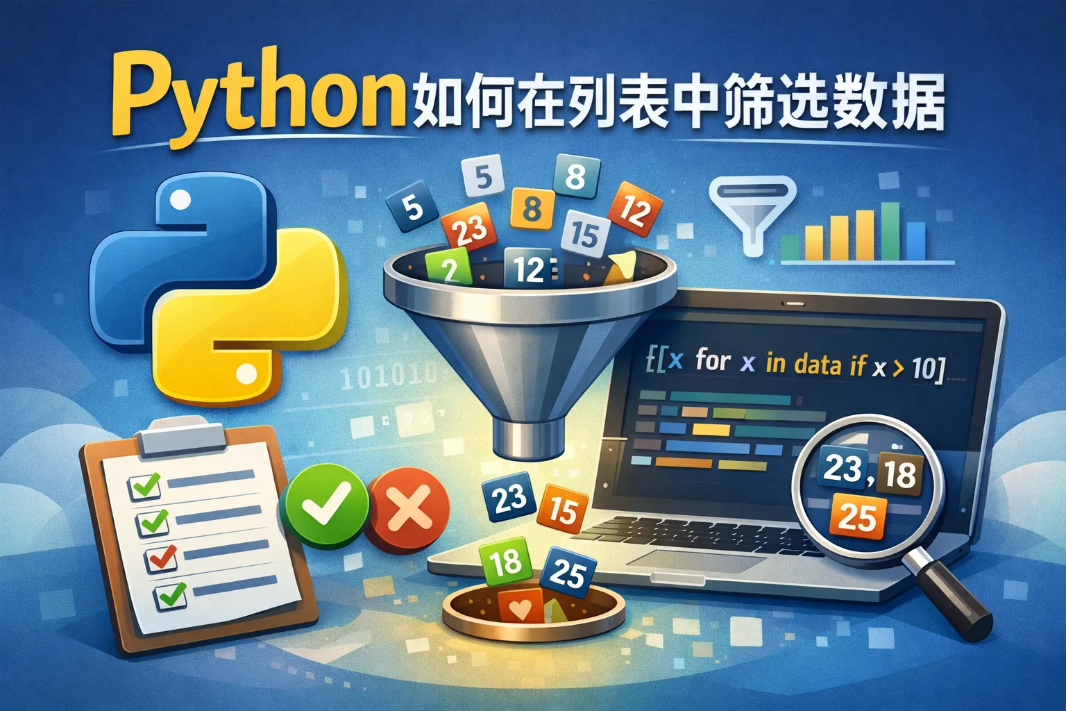 python如何在列表中筛选数据