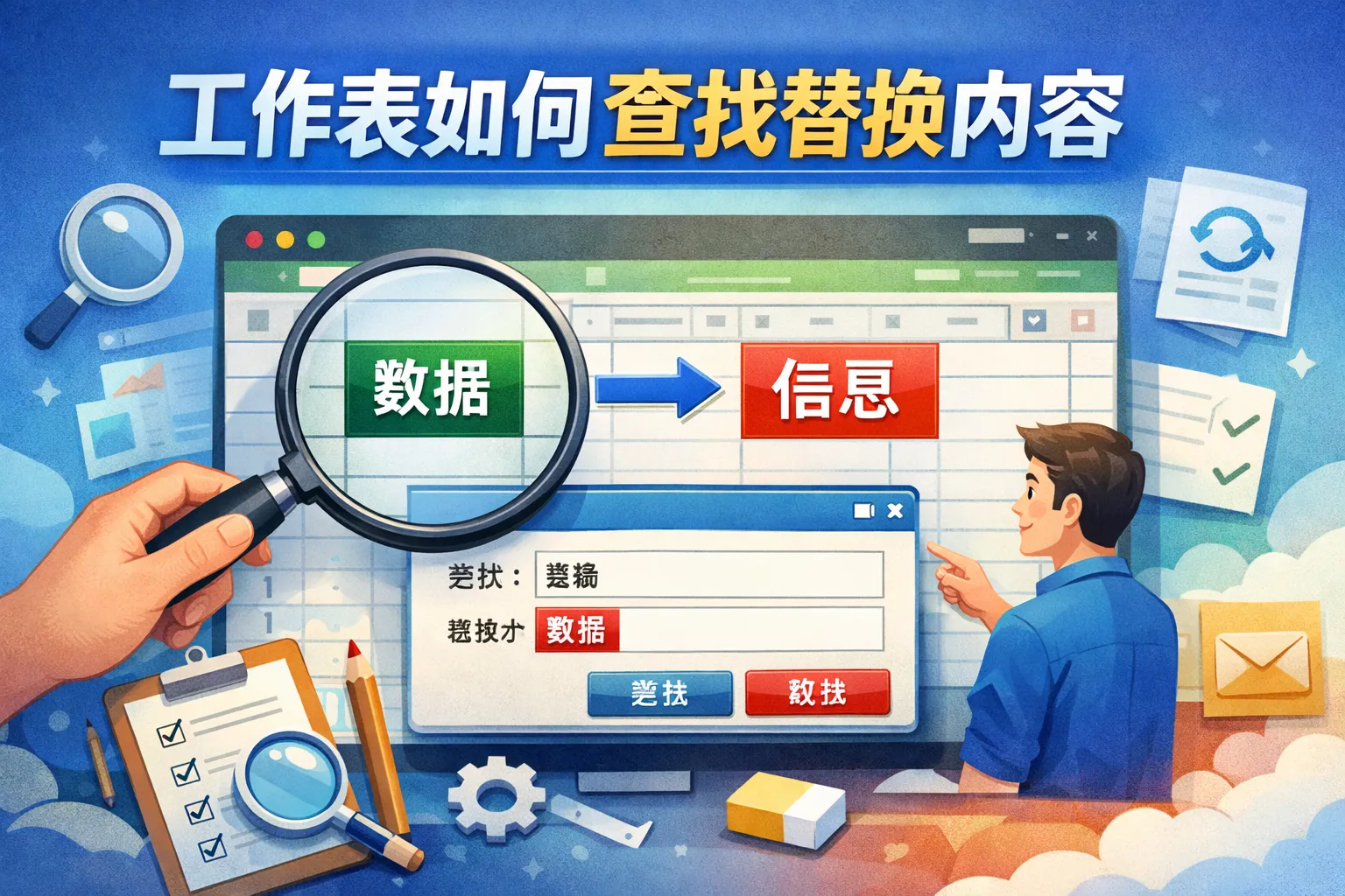 工作表如何查找替换内容