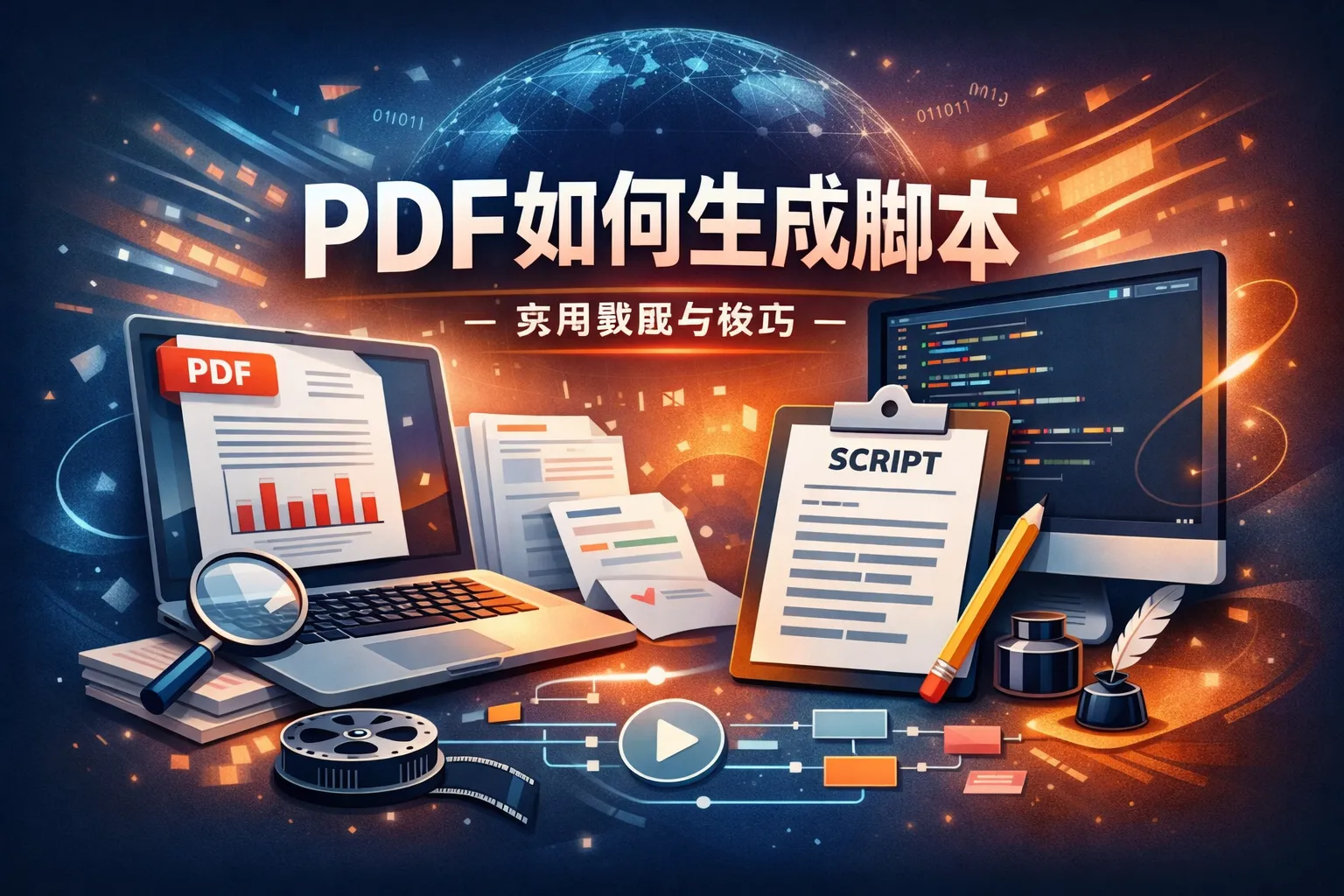 pdf如何生成脚本