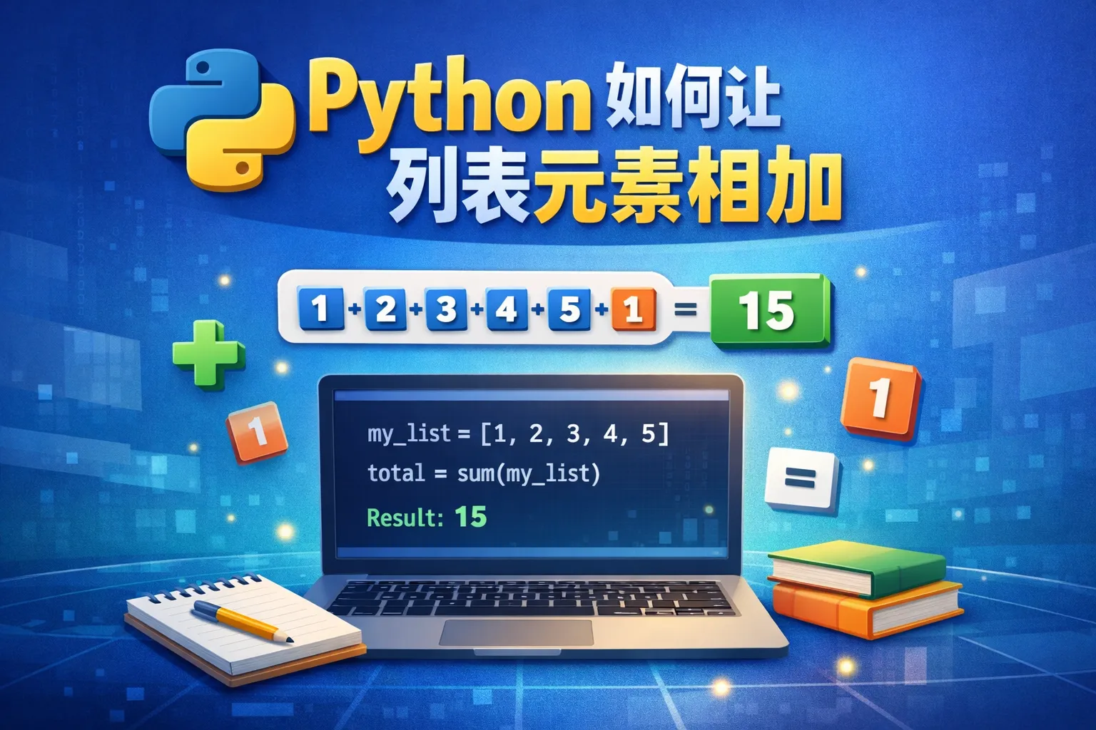python如何让列表元素相加
