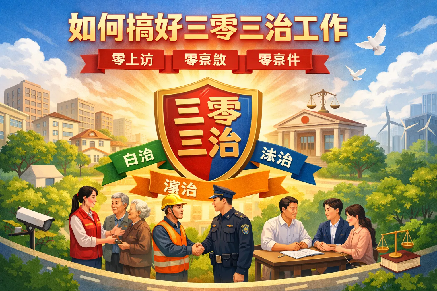 如何搞好三零三治工作