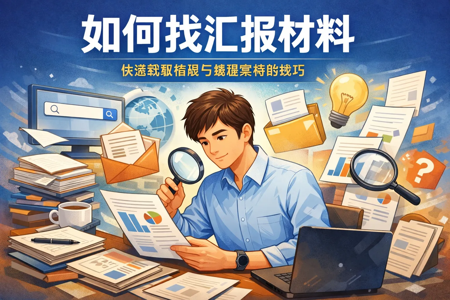 如何找汇报材料