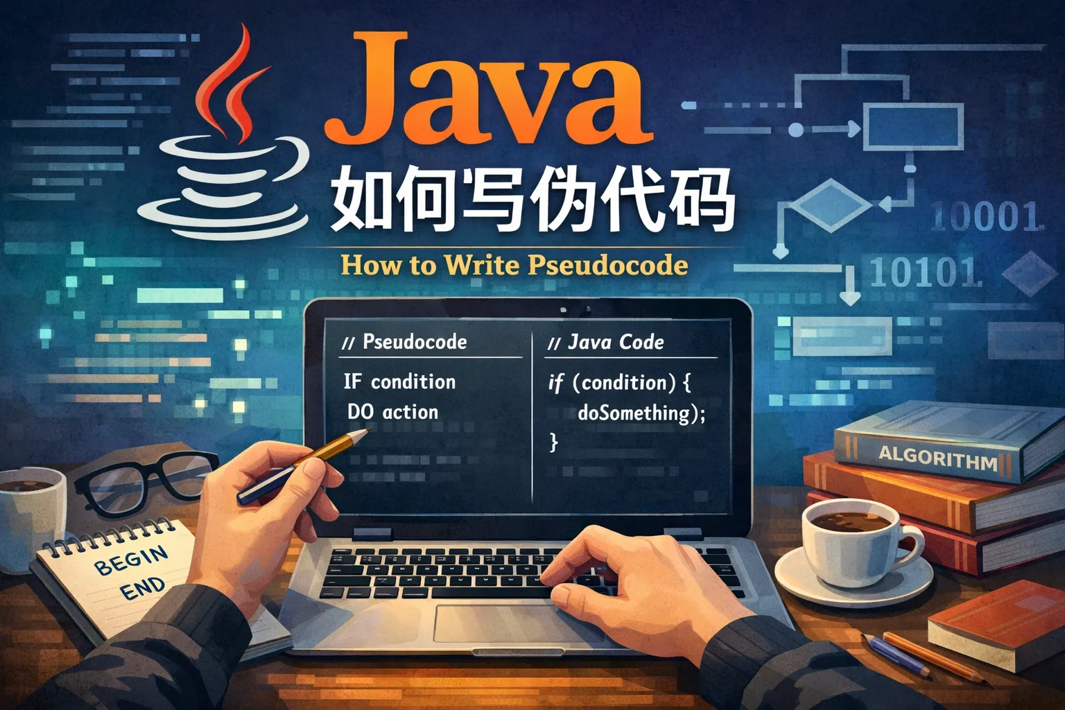 java如何写伪代码