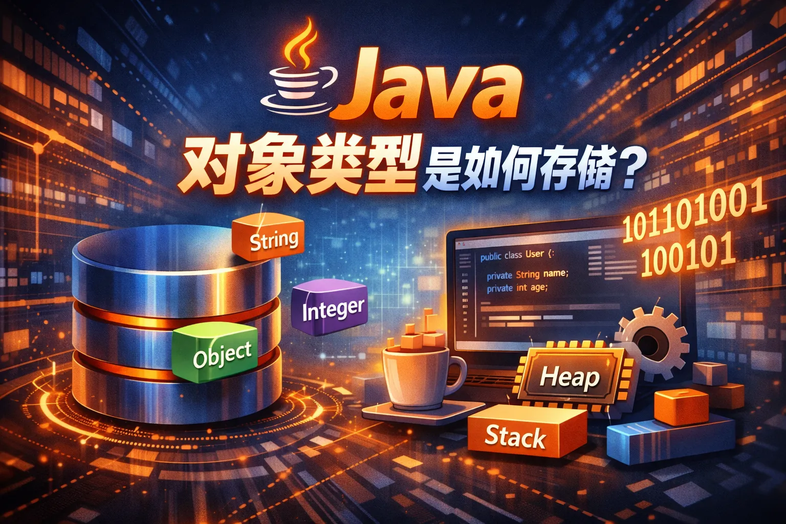 java对象类型是如何存储