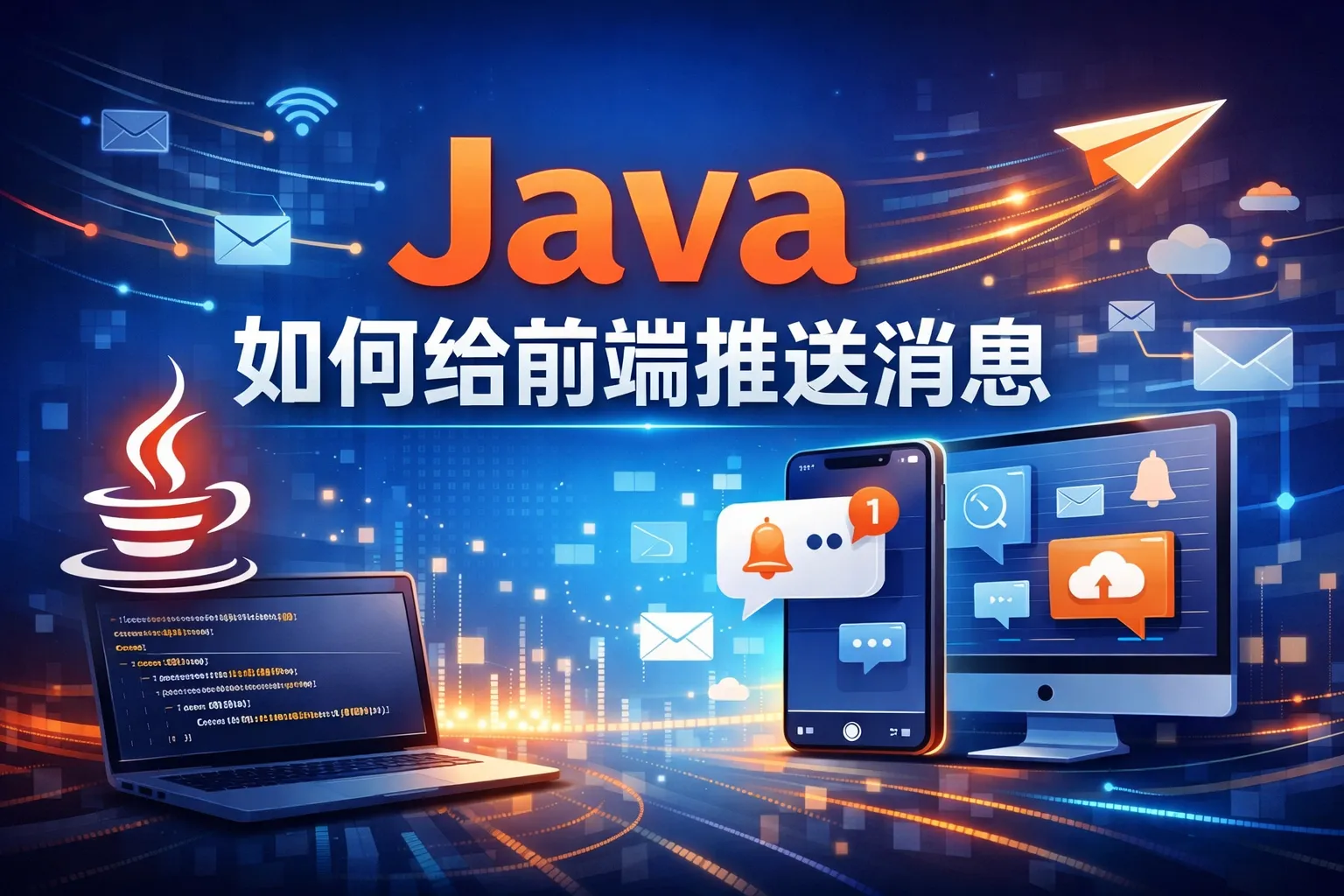 java如何给前端推送消息