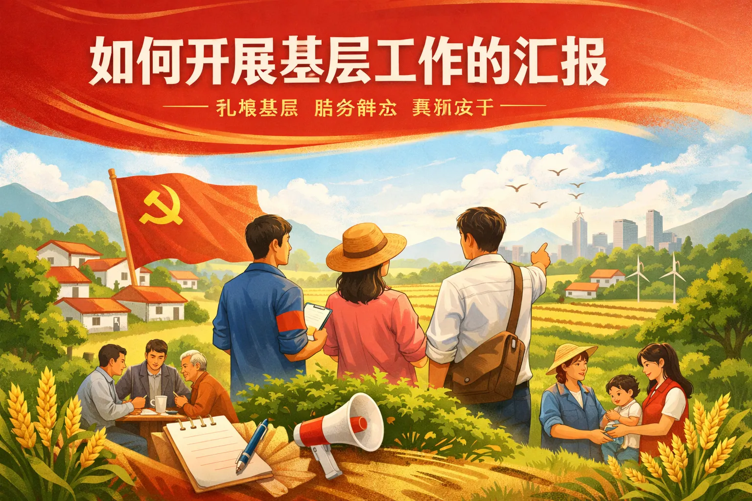 如何开展基层工作的汇报