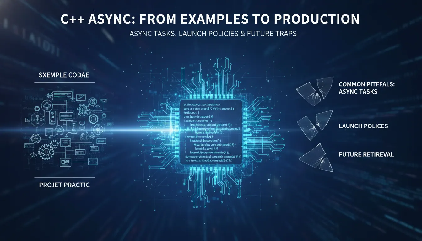 C++ async怎么从示例代码走到项目实践:异步任务、启动策略和 future 获取的常见陷阱