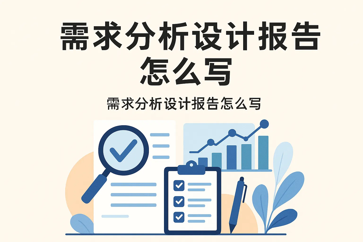 需求分析设计报告怎么写