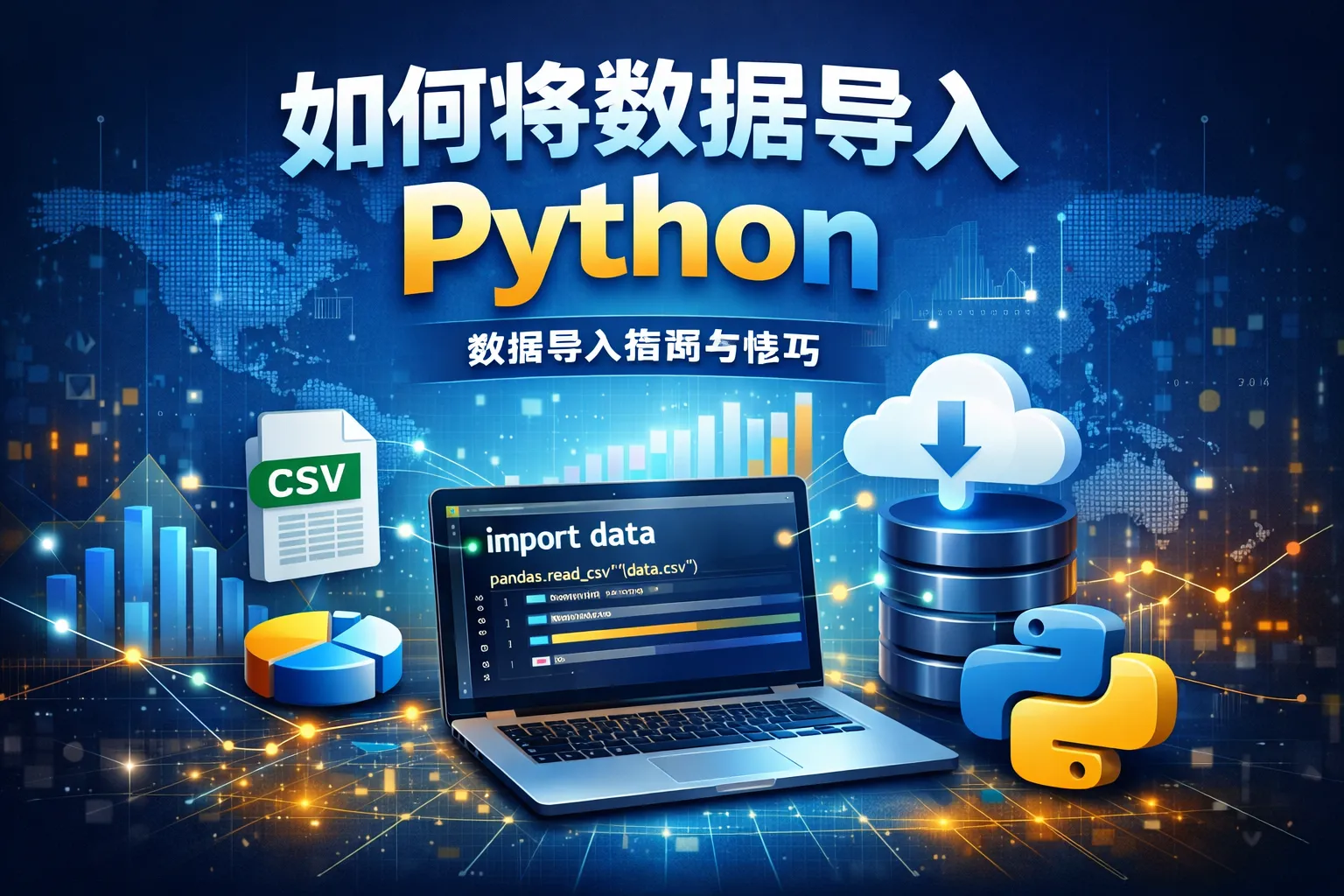 如何将数据导入python