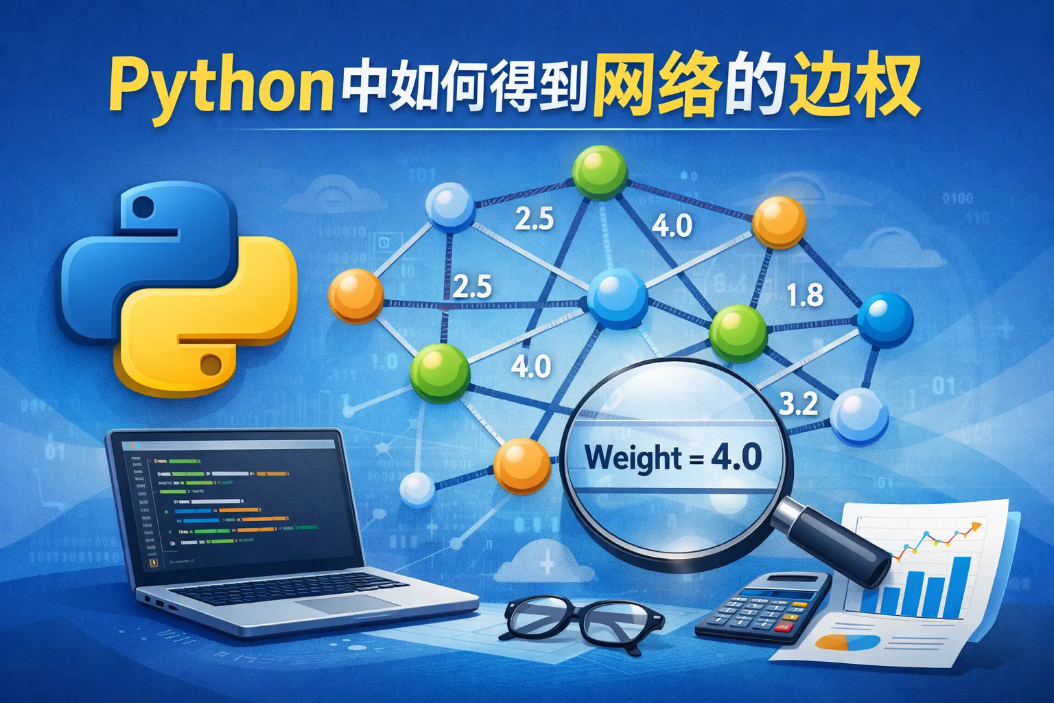 python中如何得到网络的边权
