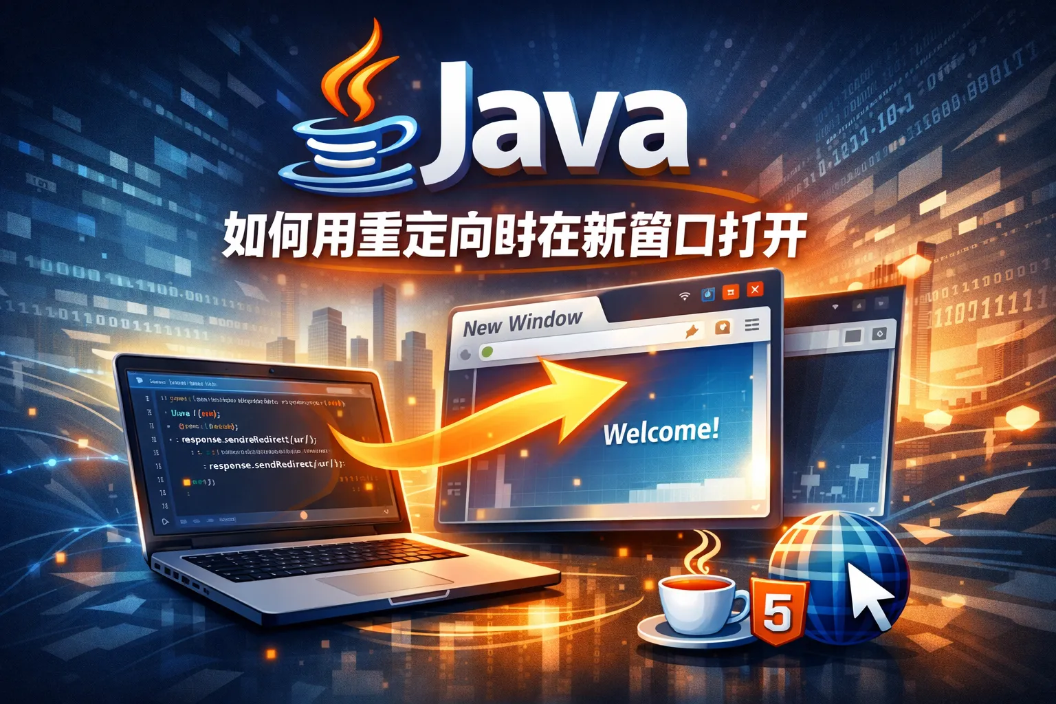 java如何用重定向时在新窗口打开