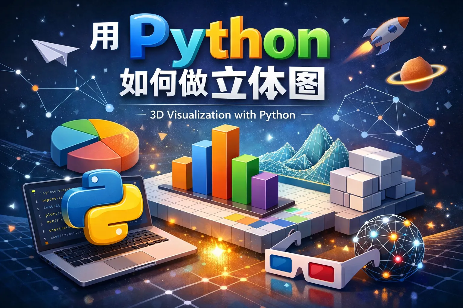 用python如何做立体图