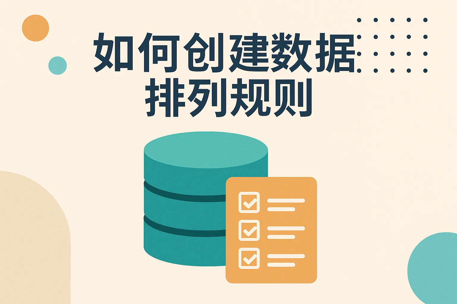 怎么创建数据库排列规则