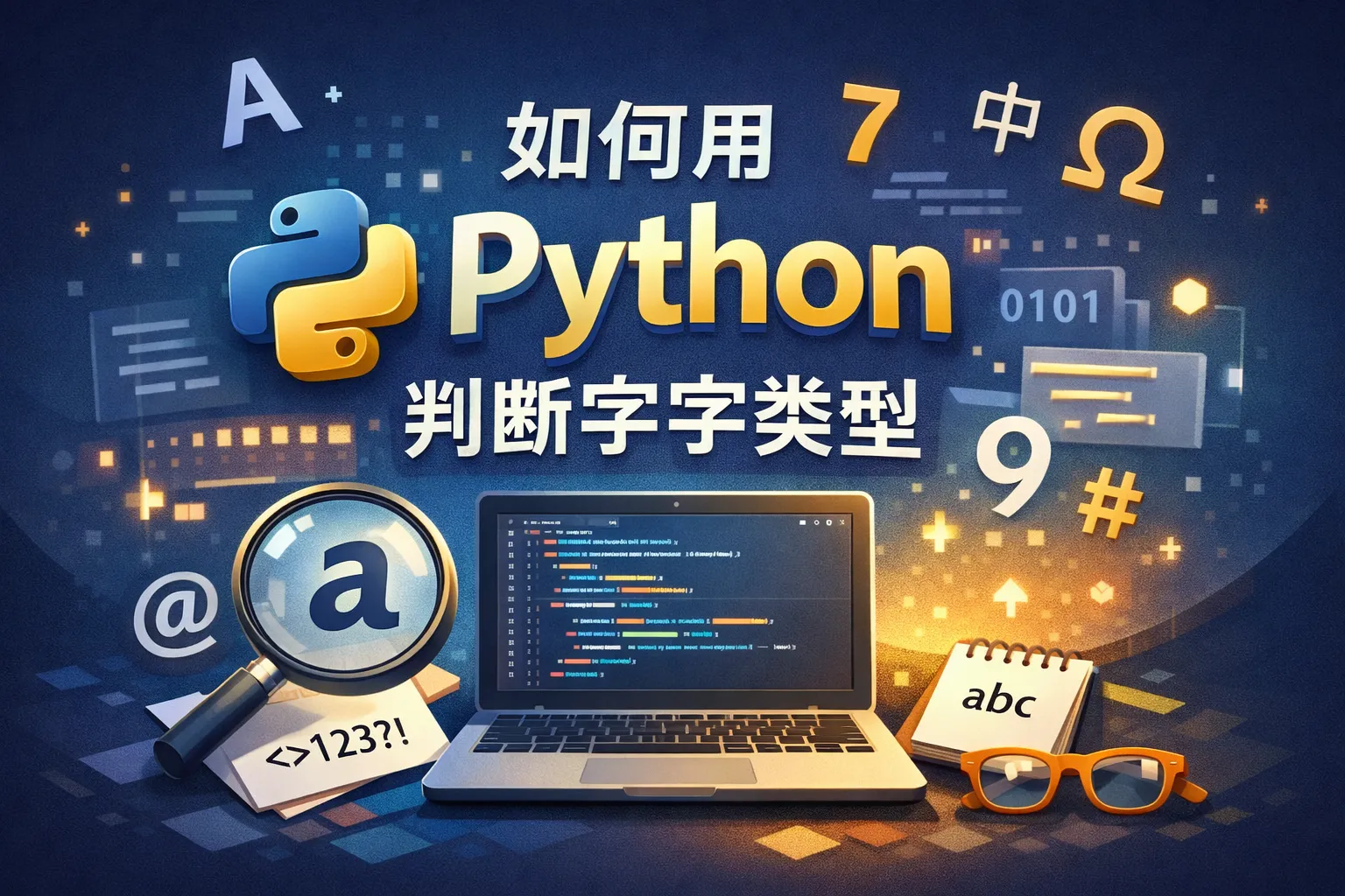 如何用python判断字符类型