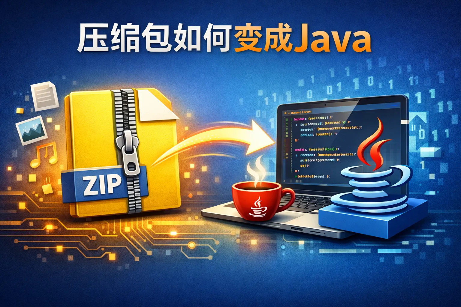 压缩包如何变成java