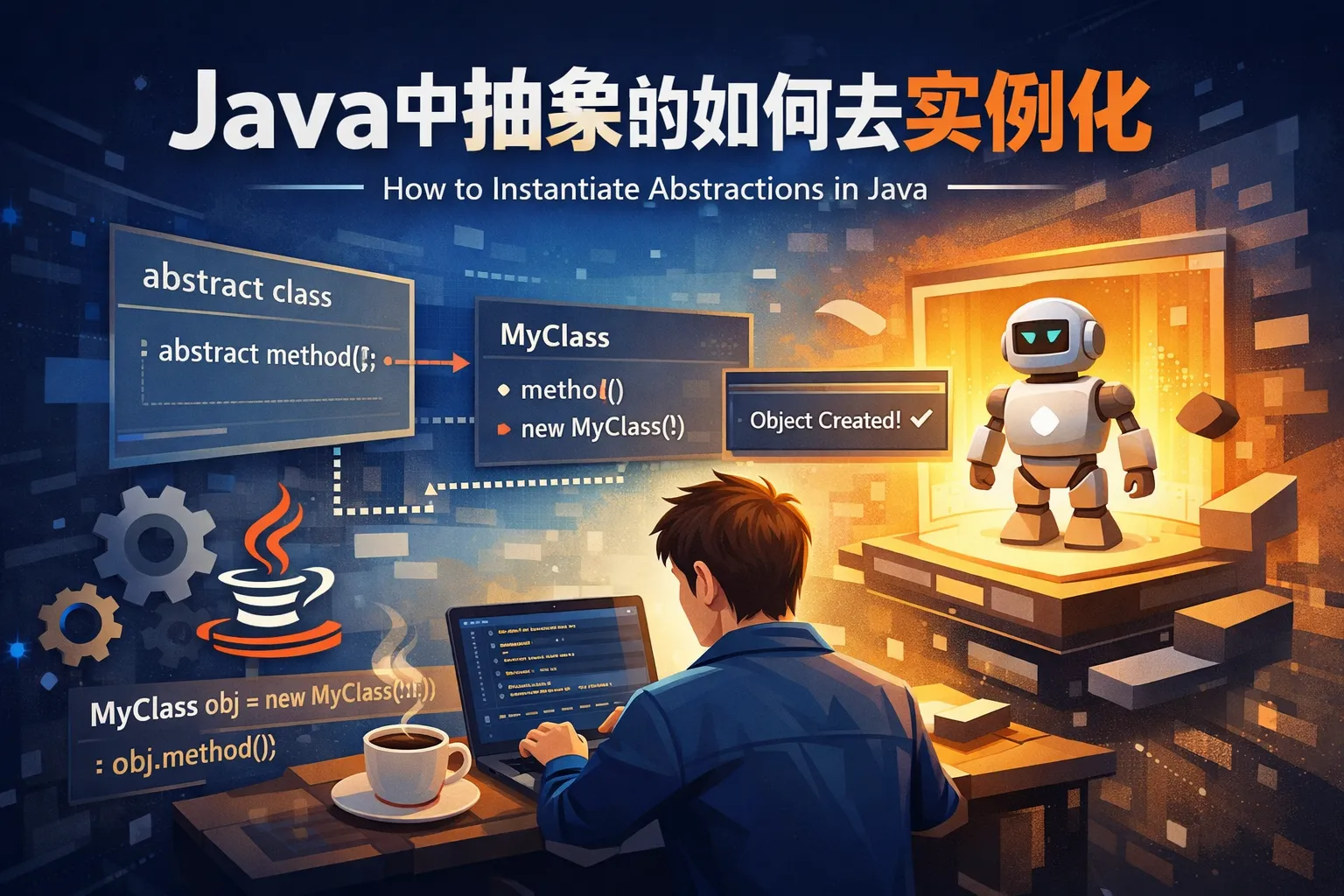 java中抽象的如何去实例化