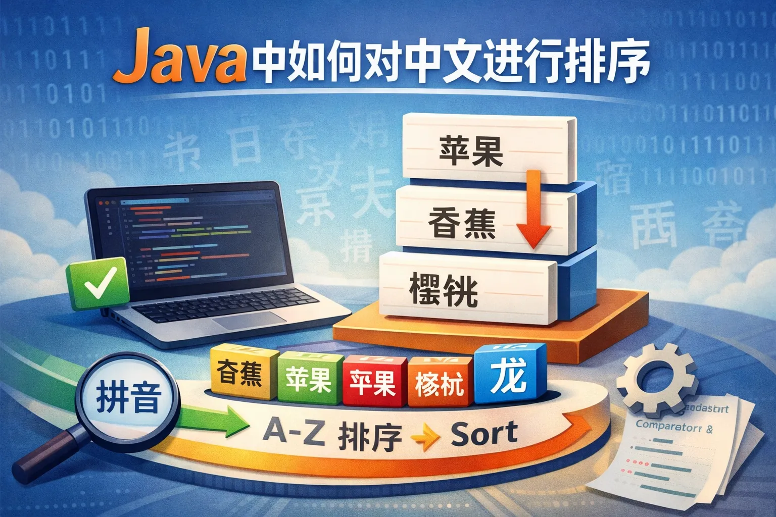 java中如何对中文进行排序
