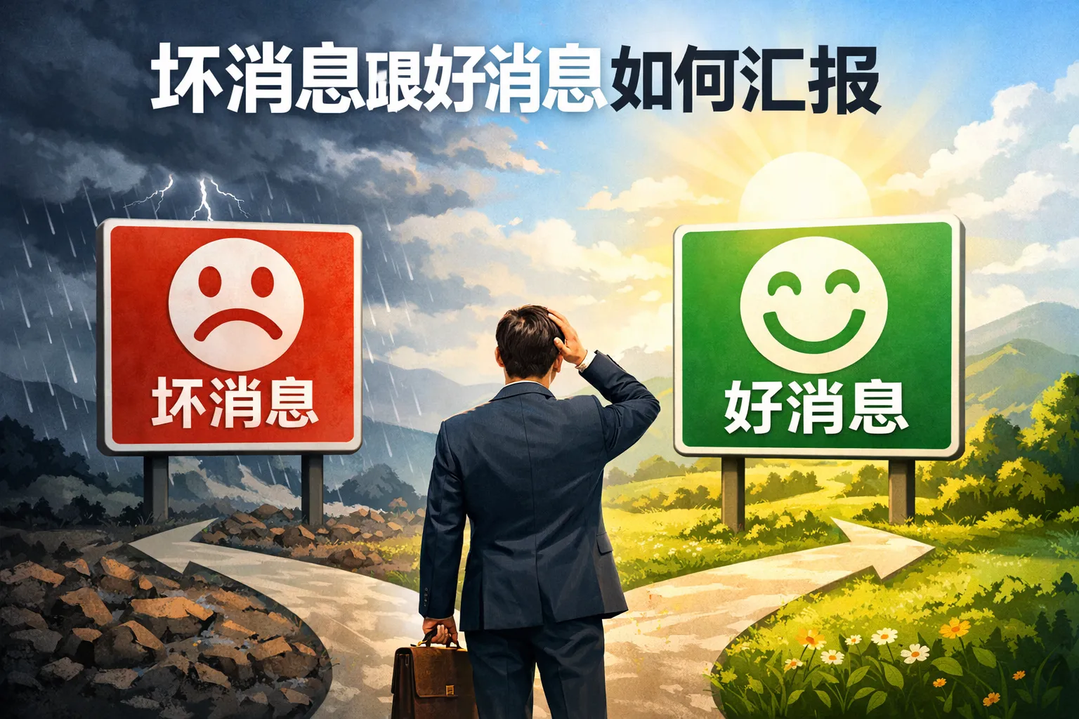 坏消息跟好消息如何汇报