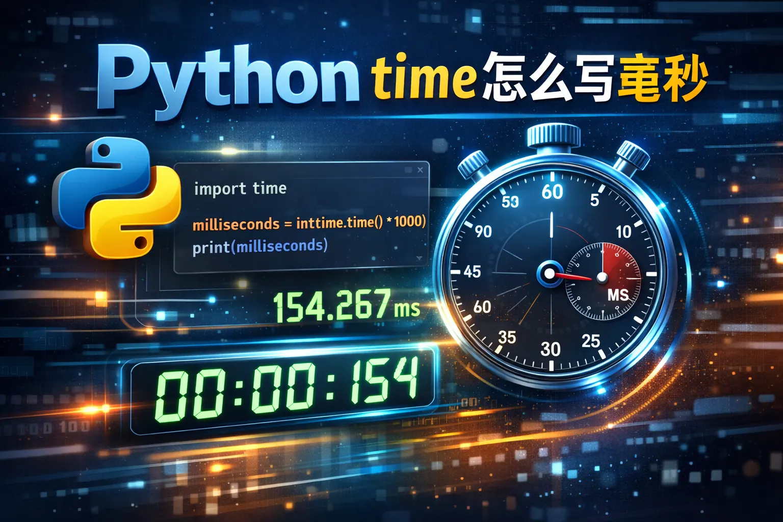 python time怎么写毫秒