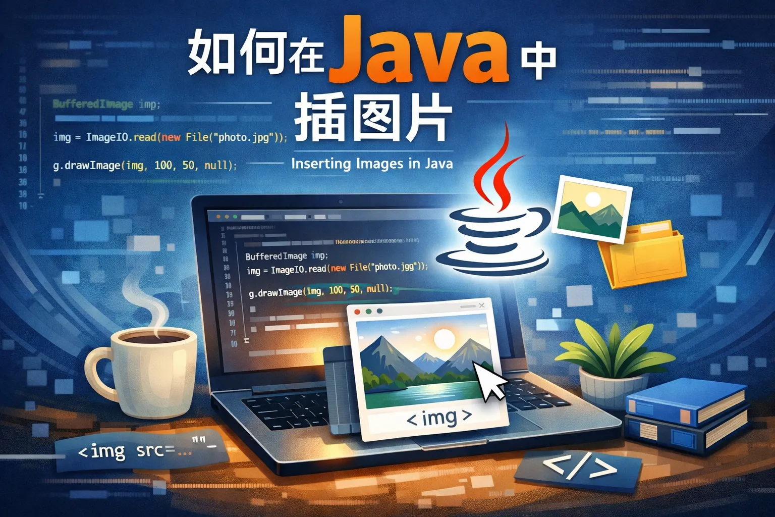 如何在java中插图片