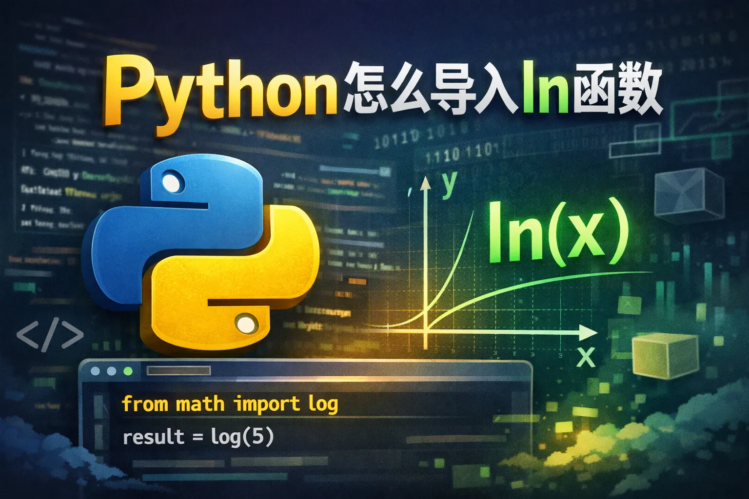 python怎么导入ln函数