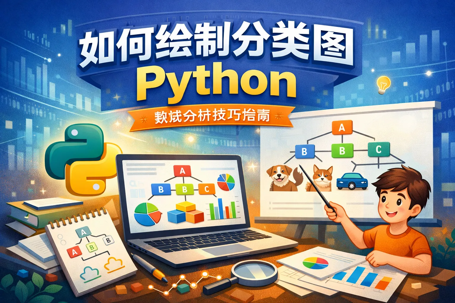 如何绘制分类图python