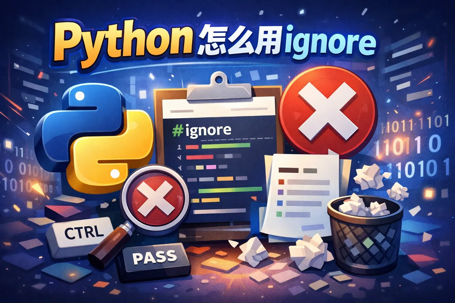 python怎么用ignore
